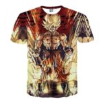 Powerful Goku Super Saiyan 2 Transformation SSJ2 T-shirt