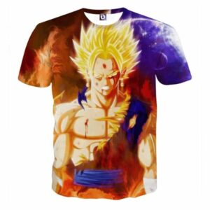 Dragon Ball Z Vegito Super Saiyan Angry Bruised Dope T-Shirt
