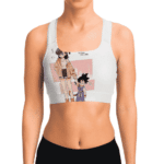 Bulma and Kid Goku Dragon Ball Z Cute and Cool Sports Bra