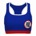 Piccolo Kanji Costume DBZ Blue Red White Awesome Sports Bra