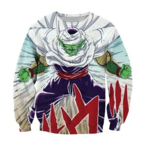 DBZ Anime Piccolo Evil King Anger Release Full Print Cool Design Sweatshirt