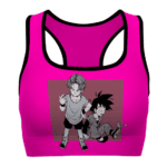 Trunks and Goten Dragon Ball Z Pink Cool Awesome Sports Bra