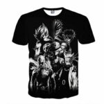 DBZ Goku Naruto Saitama Luffy Natsu Ichigo Dope Anime T-Shirt