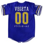 Vegeta Royal Saiyan Crest Blue Baseball Uniform