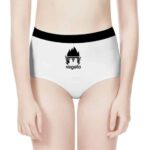 Vegeta Sporty DBZ White And Black Women's High-Waist Brief