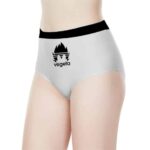 Vegeta Sporty DBZ White And Black Women's High-Waist Brief