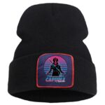 Vibrant Future Trunks Silhouette Black Streetwear Beanie