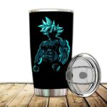 Vibrant Son Goku Ultra Instinct Silhouette DBZ Tumbler
