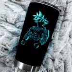Vibrant Son Goku Ultra Instinct Silhouette DBZ Tumbler