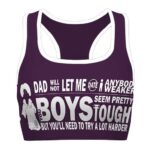 Videl Motivational Quote Dragon Ball Cool Awesome Sports Bra