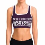 Videl Motivational Quote Dragon Ball Cool Awesome Sports Bra