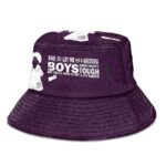Videl Quote Dragon Ball Z Violet and Powerful Bucket Hat