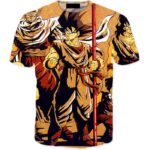 Vintage 90s Dragon Ball Z Main Characters 3D T-Shirt - Saiyan Stuff