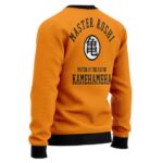 DBZ Master Roshi Punch Turtle Kanji Orange Wool Sweater