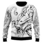 Dragon Ball Z Mighty Shenron Cool Artwork Wool Sweater