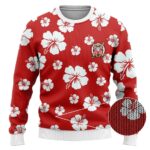 DBZ Master Roshi Hibiscus Floral Pattern Wool Sweatshirt