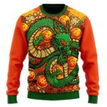 DBZ Eternal Shenron Vibrant Artwork Cool Wool Sweater