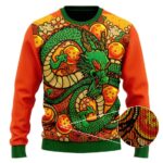 DBZ Eternal Shenron Vibrant Artwork Cool Wool Sweater