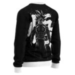 Stunning Kakarot Wisdom Kanji Logo Black Wool Sweater