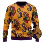 The Mighty Shenron Colorful Artwork DBZ Wool Sweatshirt