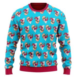 Master Roshi Nosebleed Pattern DBZ Wool Sweatshirt