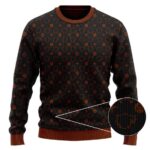 Dragon Ball Z Characters Head Silhouette Wool Sweater