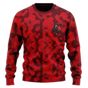 DBZ Supreme Nike Goku Red Camouflage Wool Sweatshirt