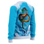 Dragon Ball Z Majestic Dragon Shenron Blue Wool Sweater