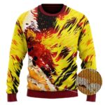 Super Saiyan Goku Kamehameha DBZ Art Wool Sweater