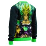 Legendary Saiyan Broly Vibrant Aura Artwork Wool Sweater