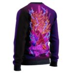 DBZ Super Saiyan 2 Son Goku Neon Lights Wool Sweater
