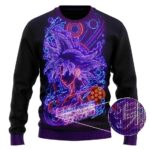 DBZ Ultra Instinct Son Goku Neon Lights Wool Sweater