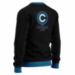 Dragon Ball Z Capsule Corp Logo Black Wool Sweatshirt