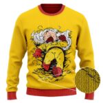 Dragon Ball Krillin One Punched Man Parody Wool Sweater