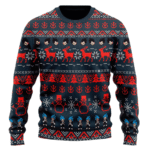 DBZ Vegeta Saiyan Pattern Ugly Christmas Wool Sweater