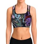 Whis and Lord Beerus Dragon Ball Z Cool and Hip Sports Bra