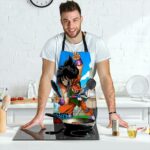 Yamcha and Puar Training Dragon Ball Cool and Awesome Apron