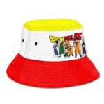 Z Fighters Dragon Ball Z White Red Yellow Cool Bucket Hat