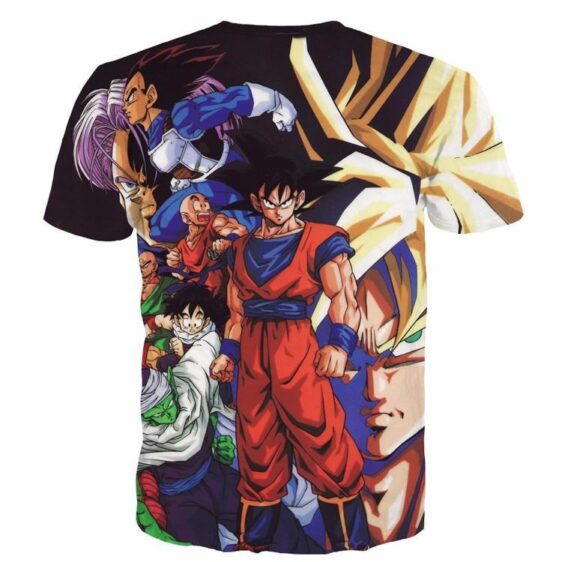 Z-Fighters Dragon Ball Z Heroes Characters Astonishing 3D T-Shirt - Saiyan Stuff