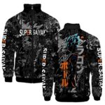 Dragon Ball Z Son Goku Livid Side View Image Varsity Jacket