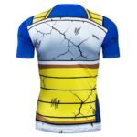 Vegeta Damaged Saiyan Battle Armor Workout Compression 3D T-Shirt
