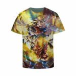 Dragon Ball Z Son Goku Super Saiyan 3 Brave Luminous Yellow Tshirt