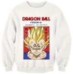 Dragon Ball Z Powerful Saiyan Majin Vegeta White Sweater