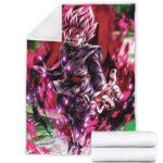 Dragon Ball Goku Black Super Saiyan Rose Sinister Pose Blanket