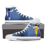 Dragon Ball Z Vegeta & Goku Fist Bump Blue Sneaker Shoes