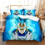 Powerful Energy Vegeta Super Saiyan Blue Bedding Set