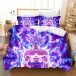 DBZ Son Goku Ultra Instinct Purple Aura Bedding Set