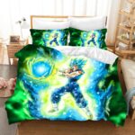 DBZ Vegito Super Saiyan Blue Energy Ball Bedding Set