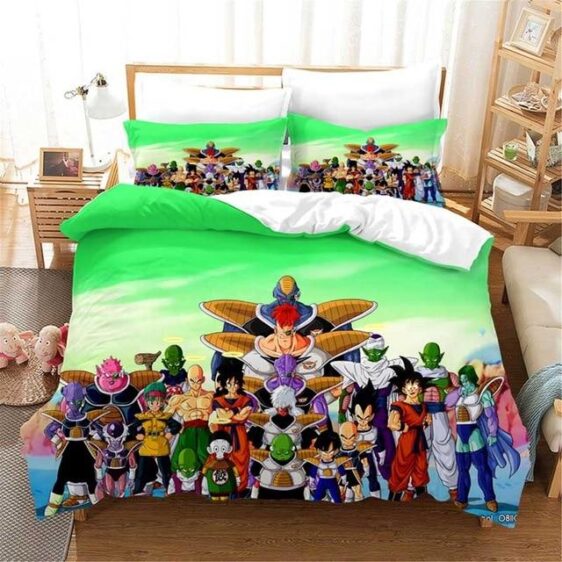 DBZ All Characters Planet Namek Battle Bedding Set