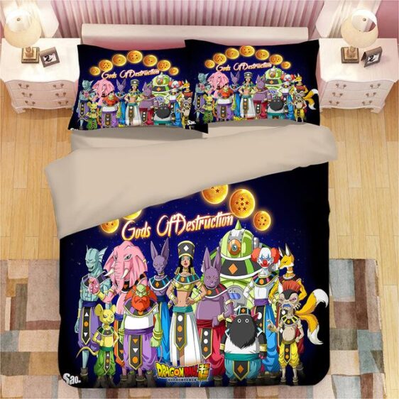 Dragon Ball Super Multiverse Gods of Destruction Bedding Set